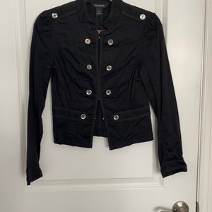 White House black market fitted puff sleeve jacket